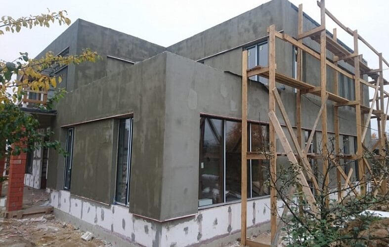 Фасадные работы в Воложине