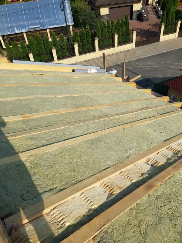 Утепление крыши частного дома в Воложине