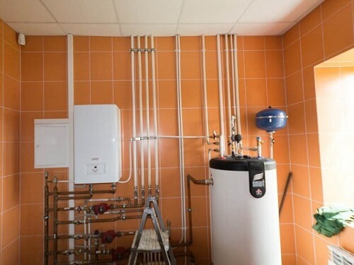 Газовое отопление в частном доме в Воложине