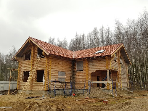 Монтаж стропильный системы в Воложине