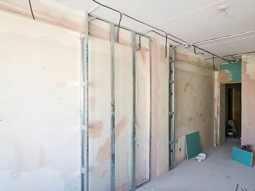 Обшивка стен гипсокартоном в Воложине