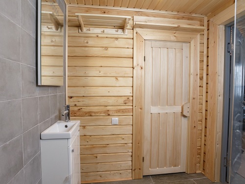 Отделка бани вагонкой в Воложине