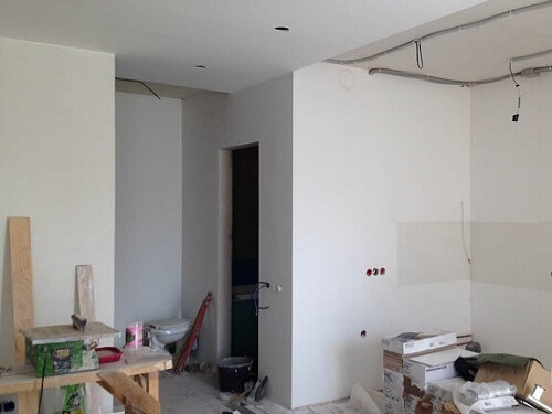 Ремонт кухни в доме в Воложине