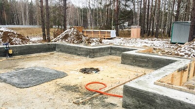 Строительство фундамента в Воложине
