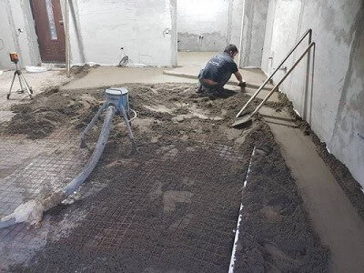 Сухая стяжка пола в Воложине