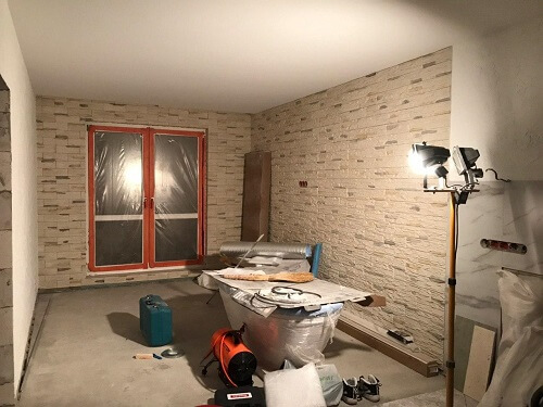 Укладка искусственного камня в Воложине