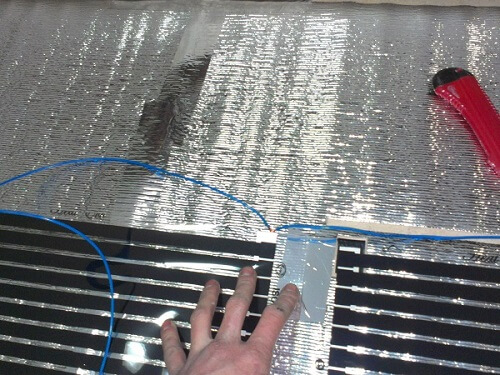 Укладка электрического теплого пола в Воложине