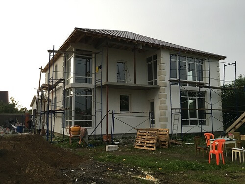 Утепление дома пенопластом снаружи в Воложине