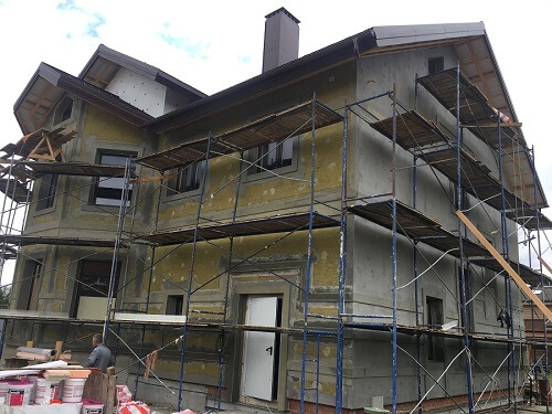 Утепление фасада минеральной ватой в Воложине