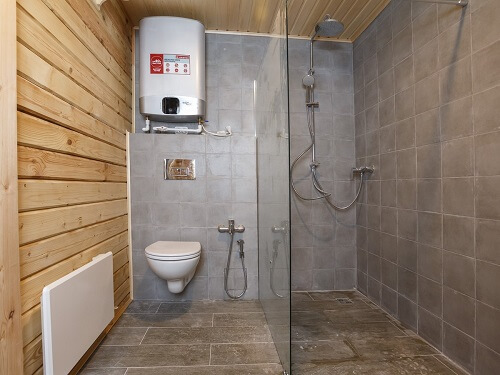 Внутренняя отделка бани в Воложине