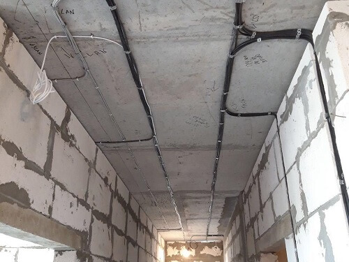 Разводка электропроводки в Воложине