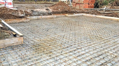 Заливка монолитного фундамента в Воложине